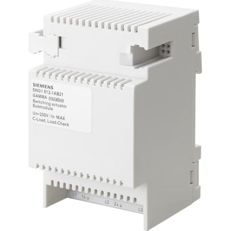 Siemens 5WG1512-1AB21 SWITCHING ACTUATOR SUBMODULE , GAMMA INSTABUS