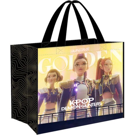 Bolsa shopping Negra KPop Demon Hunters