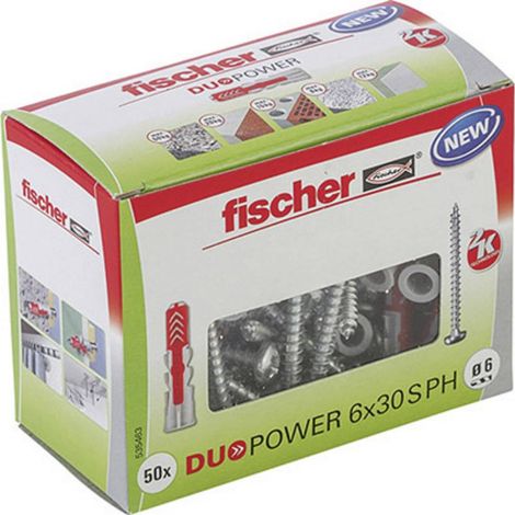 Fischer 50x DUOPOWER 6 x 30 mm S PH LD - 535463