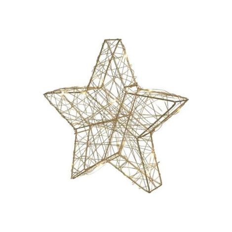 ESTRELLA METÁLICA C/MICRO LED 30X29CM