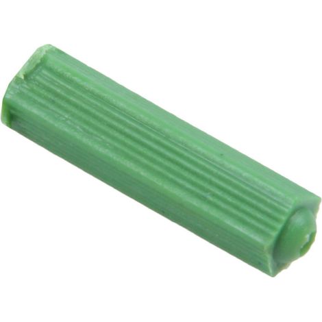 500 chevilles de fixation murales vertes pour maçonnerie, 6 mm x 27 mm (1/5)