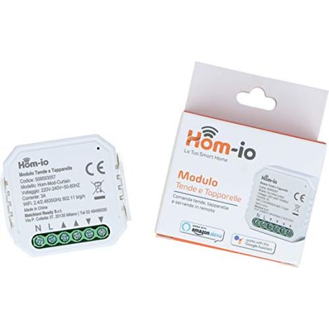 Modulo relè smart WiFI, comando saliscendi, 3A - Hom-io Hom-Mod-Curtain (1/4)