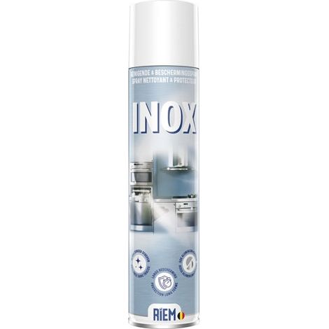 Nettoyant inox 300 ml – Spray nettoyant et protecteur pour surfaces inox, aluminium et chrome – Action hydrofuge, brillance sans traces – Riem (1/2)