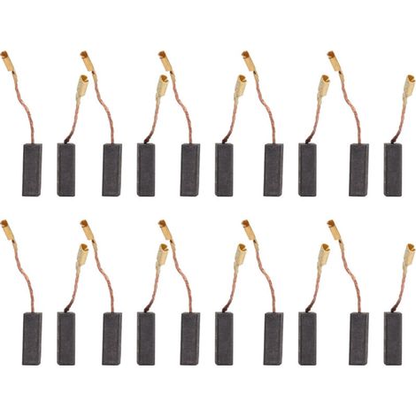Generic Carbon Motor Brushes, High Strength Copper, 20 Pieces, Easy to Install Motor Brushes for Replacement (1/4)
