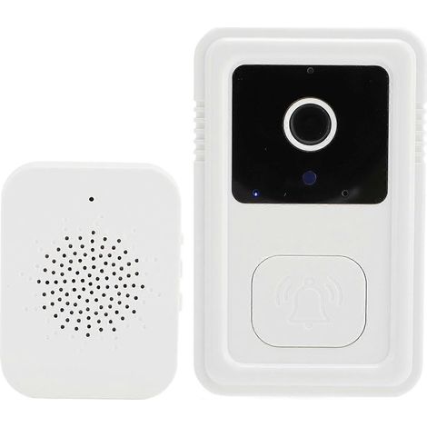Sonnette vidéo sans fil, Wi-Fi 2,4 GHz, audio bidirectionnel, stockage cloud, sans abonnement, vue de la tête aux pieds, changeur de voix (1/5)