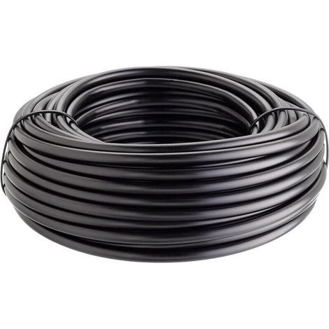 25 m Tropfbewässerungsschlauch, 16 mm x 1,2 mm Polyethylen, Schwarzwasserbewässerung