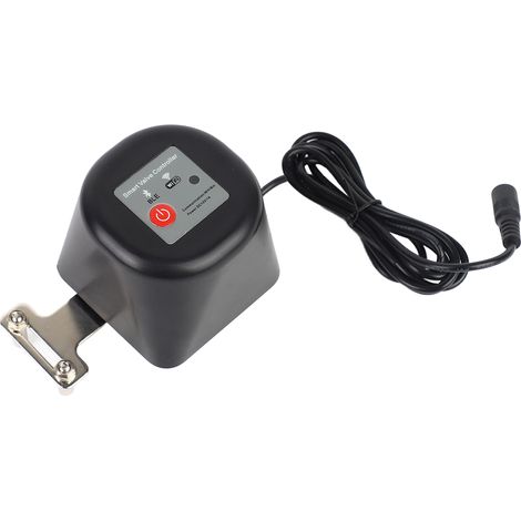Contrôleur de vanne intelligente WiFi pour vanne à levier eau gaz électrique, minuteur arrosage, télécommande APP et vocale, irrigation maison ferme, ABS ignifuge cuivre noir (1/5)