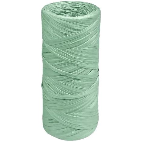 RAFIA SINTETICA A GOMITOLO gr. 100 circa - verde 5 KG