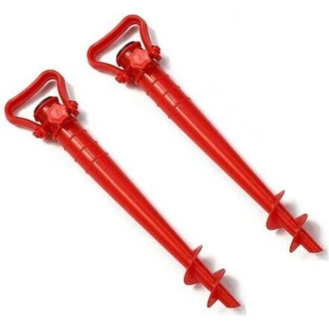 2 pièces Support de parasol, manchon de sol, chevilles de sol de plage, pour parasol universel (1/5)