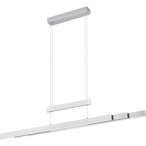 Suspension LED Trajan argent Trio 54W 3 lumières 150cm (1/5)
