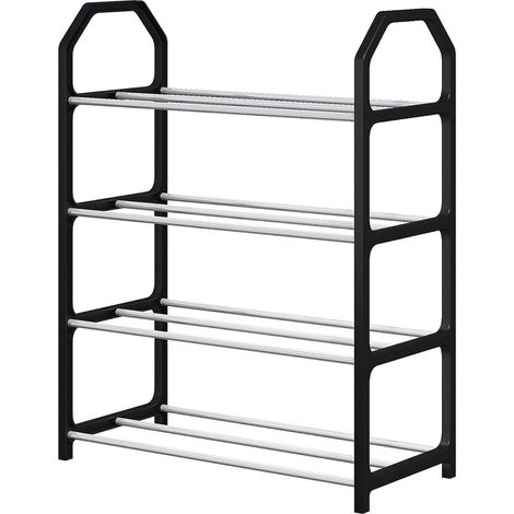 Étagère de rangement pour chaussures à 4 niveaux étagère de (1/5)