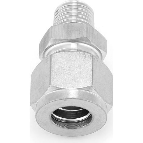 Raccord de tuyauterie en acier inoxydable SS304, filetage mâle 1/4NPT pour eau, huile et gaz (1/4-12) (1/5)