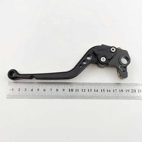 Convient aux Ducati ST2, 748, M400 et 916 anciennes : accessoires de guidon d'embrayage en alliage d'aluminium modifiés (la longue poignée est entièrement noire). (1/4)