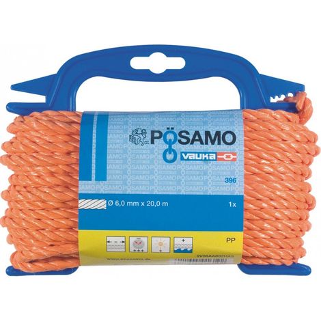 Cordel PPD-6mm a 20m naranja auf Haspel (por 5)