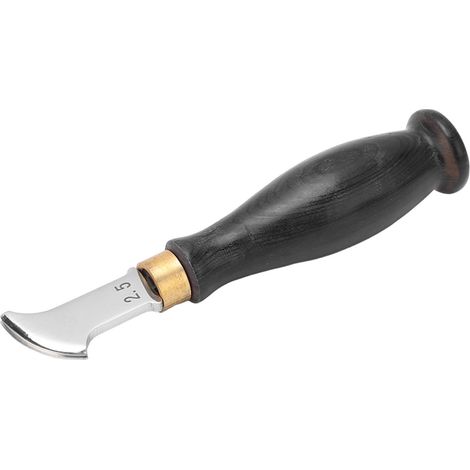 Outils professionnels pour le cuir, outil de pliage des bords du cuir, outil de coupe des bords de rembourrage à rainure peu profonde pour le cuir, outil de sertissage du cuir 2,5 mm. (1/5)