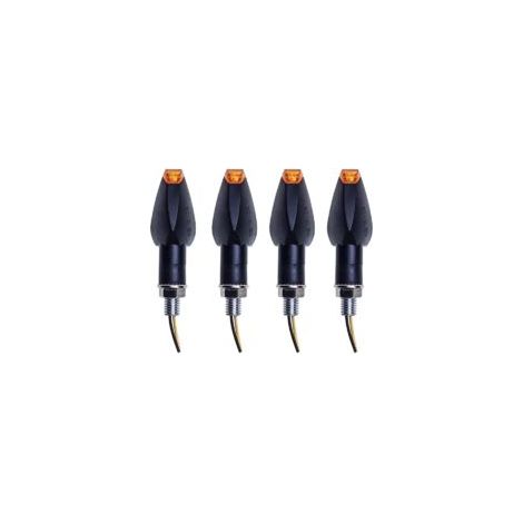 4er-Set Motorradblinker, 14 LED-Blinker, 12 V, wasserdicht, universell, für Motorrad, Roller, Quad, Cruiser und Offroad-Fahrzeuge - Crezuo (1/3)