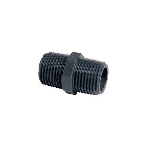 Nippel MM 20x27mm aus Druck-PVC