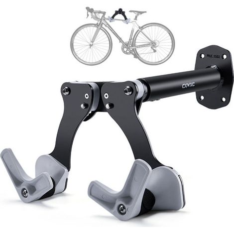Porte-vélo mural réglable CX10, pour vélo de route, VTT et vélo équilibre, fixation murale robuste (1/5)