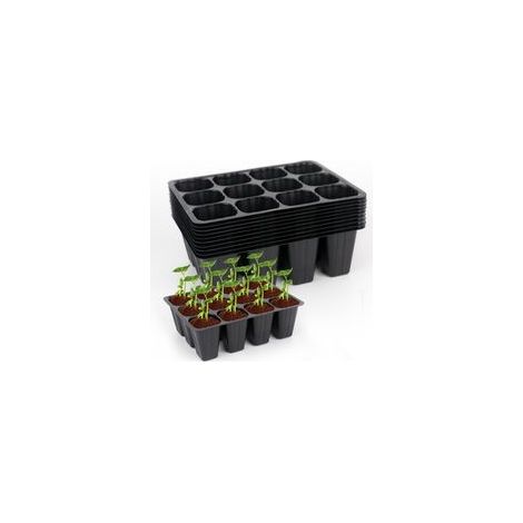 120 cellules - Plateaux de démarrage réutilisables - Mini propagateur de serre - Bols de culture - Serre d'intérieur - En plastique - Pour jardins d'enfants (1/5)