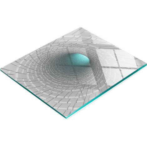 Tabla de cocina de vidrio templado duradera y elegante con dise帽o 3D de 60x52 cm. (1/5)