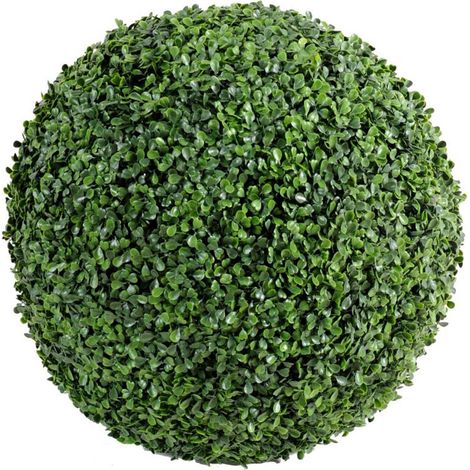 Plante artificielle haute gamme Spécial extérieur / Buis boule artificiel - Dim : H.45 x D.48 cm -PEGANE-