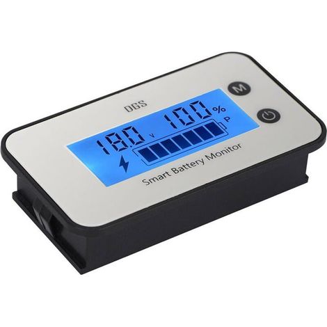 Monitor de capacidad de batería IPX7, comprobador de voltaje de batería de 7-100 V CC, 12 V, 24 V, 36 V, 48 V con pantalla LCD. (1/5)