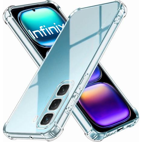 Custodia per Infinix Hot 50 Pro 4G, resistente alle cadute, trasparente (1/5)