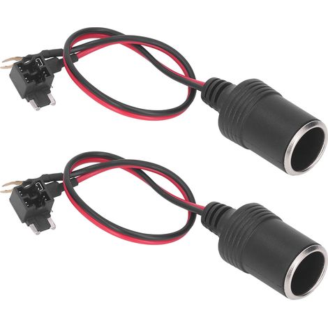 Connecteur femelle allume-cigare voiture, adaptateur DC 12-24V, remplacement Mazda, prise 12V, paire, connecteur électrique auto. (1/5)