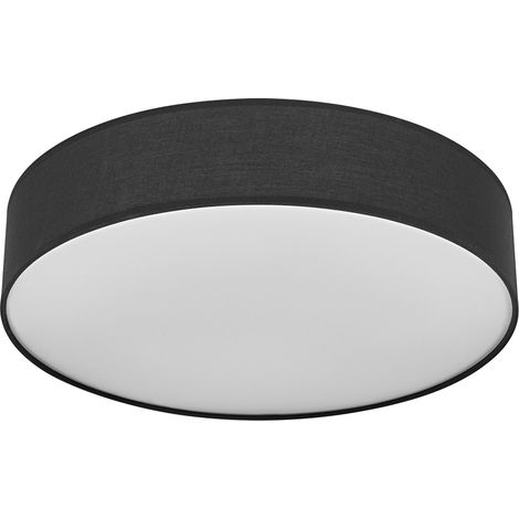 OSRAM Plafonnier ORBIS PARIS 480mm, noir, culot 3xE27, peut être équipé d'une ampoule connectée, de haute qualité, design moderne, avec abat-jour en tissu, adapté à un usage intérieur, rond, IP20 (1/4)