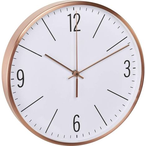 TFA Dostmann Reloj de pared radiocontrolado cobre 30 cm