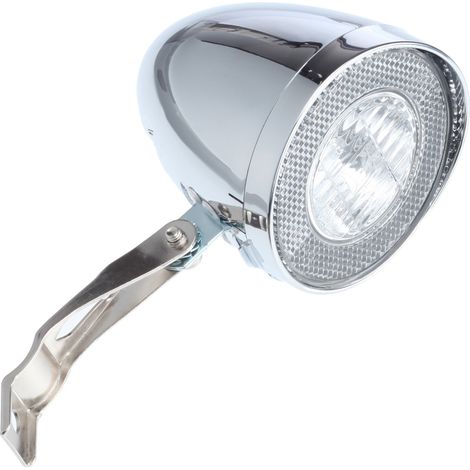Lampada a dinamo LED Büchel Retro Silver per bicicletta