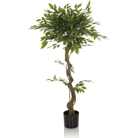 Kunstpflanze / Kunstbaum FICUS I 120 cm grün hjh OFFICE