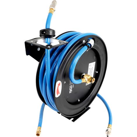 Avvolgitubo automatico professionale BGS, tubo da 12 mm, lunghezza 15 metri