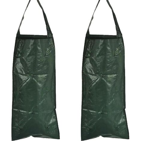 Sacs à Plantes 3 Pièces Sacs de Plantation 10 Trous Respirant Sac Fraise Suspension Verticale pour Fraises, Tomates, Plantes Potagères (Vert Foncé) (1/5)