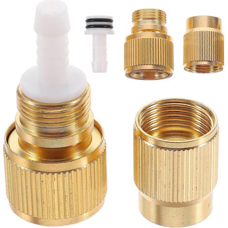 accessoires pour raccord de tuyau d'arrosage-6.25X2.90X2.90CM-Golden (1/4)