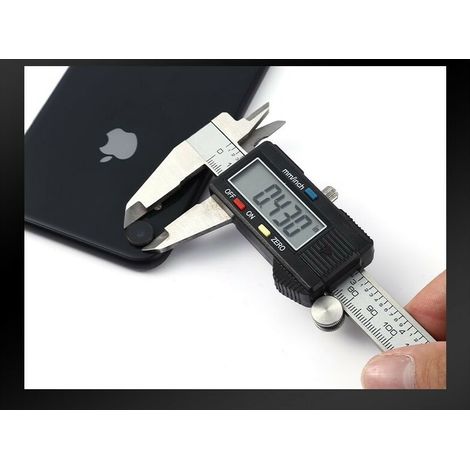 Pied a Coulisse,Pied à Coulisse Digital 150mm Acier Inoxydable Grand écran LCD Précision Réglable 0.02mm,mm/inch conversion,Résiste aux Eclaboussures,Mesure de l'industrie domestique (1/5)