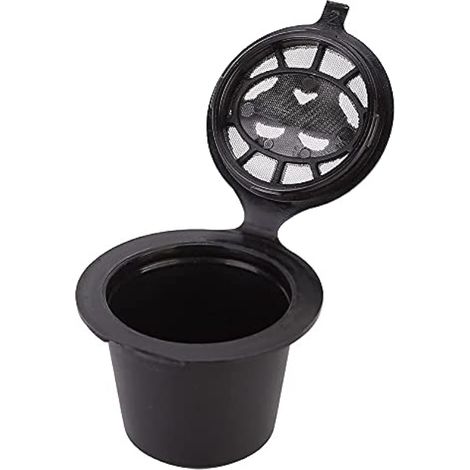 Filtres à café réutilisables, lot de 3 capsules compatibles (Noir) (1/5)