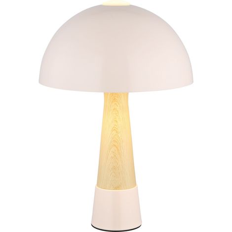 Globo - lámpara de mesa - PAULIN - ámbar - metal - Ø 25cm - E27 - (1/5)