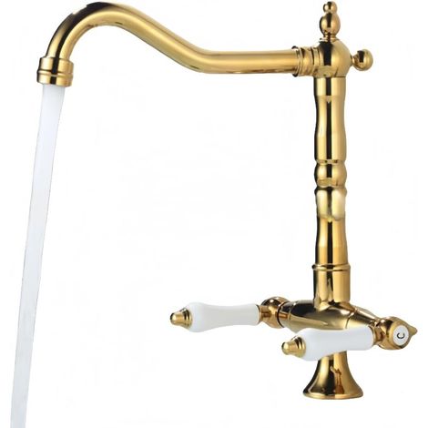 Mitigeur de cuisine CYD15-18 en acier inoxydable, robinet d'évier eau chaude et froide professionnel (1/5)