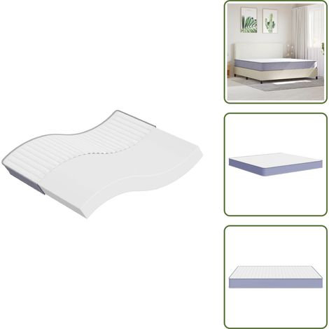 The Living Store Matratze Schaumstoff Mittelweich 200x200 cm - Matratze - Schaumstoffmatratze - Mittelweiche Matratze - Doppelbettmatratze - Bettwäsche (1/5)