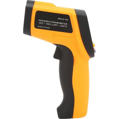 Thermomètre infrarouge sans contact XRCLIF-700-50-750 °C, appareil de mesure de température industriel pour réfrigérateurs de cuisine. (1/5)