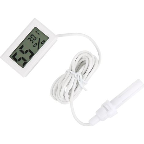 Thermomètre-hygromètre numérique intégré avec sonde et affichage LED intégré pour une utilisation en intérieur (1/5)