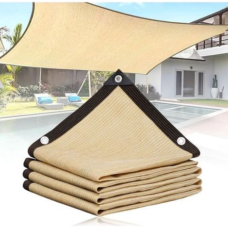 Voile d'ombrage rectangulaire 3x4 m – Polyéthylène haute densité ACKERMAN – Protection anti-UV pour jardin, serre, piscine (1/5)