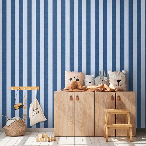 Papier peint Bleu Lilly & Luis Papier peint "770785" (1/4)