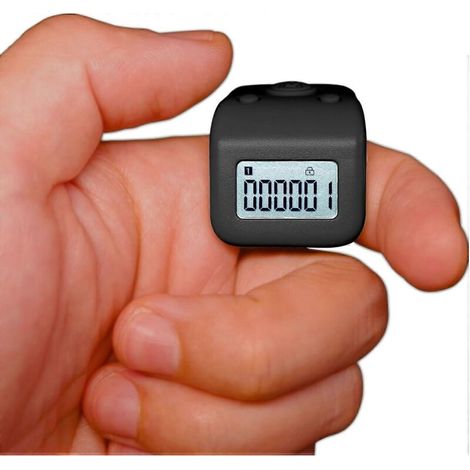 Compteur De Doigts - Compteur De Tours Rechargeable IPX8 - 6 Canaux - Rétroéclairage LED - Pour Prières Tâsbiḥ Sport Tricot (1/5)
