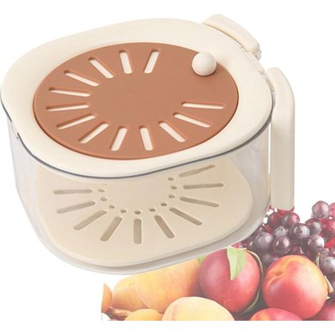 Abtropfkorb, Gemüsewaschkorb, Abtropfkorb für Gemüse, praktischer multifunktionaler Aufbewahrungsbehälter für Küche und Picknick (1/5)