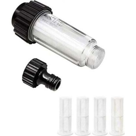 Water Filter Kit 3/4" Water Pre-Filter with 4 Filters and Quick Adapter for Pressure Washer, Garden Pump, Garden Watering, RV (1/5)