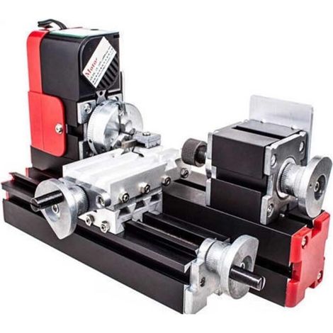 Mini tour rotatif en métal de grande puissance d'outil bricolage, moteur 20W 20000rev/min, une Machine multifonctionnelle Miniature d'ensemble - (1/5)