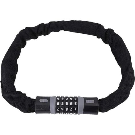Lucchetto con password per bicicletta da 0,9 m, lucchetto a catena portatile per mountain bike elettrica, accessori per biciclette, lucchetto per bicicletta con numero. (1/4)