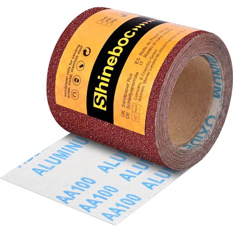 Rouleau de Papier Abrasif 115mmx10m Grain 320 pour Ponceuse à Main (1/5)